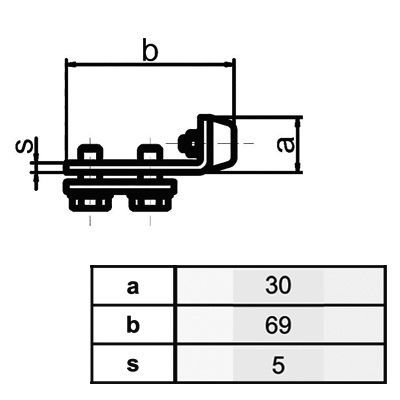 HBS Betz - Schienen-Türstopper Typ 40